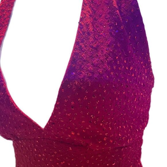 Guess Red Sequin Halter - Picture 2 of 3